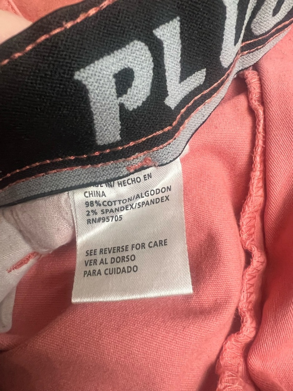 Plugg Flex Men's Coral Flat-Front Cotton Shorts Size 36 Summer Golf Spring Date - Picture 5 of 7